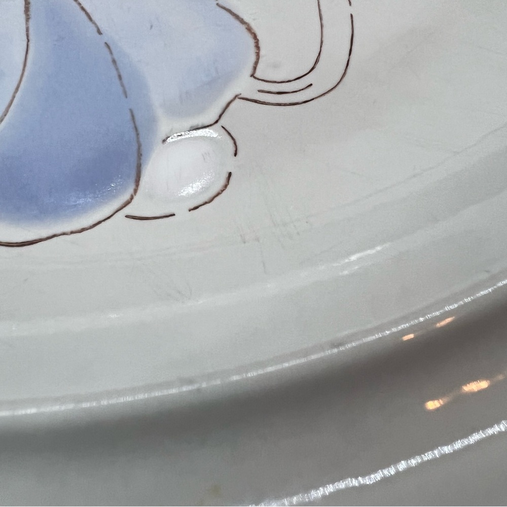 International China Whitestone Ocala 12” Chop Plate Platter Blue & White Floral - Picture 5 of 9